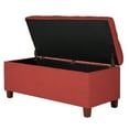 thumbnail image 2 of HomePop Ainsley Button Tufted Storage Bench, Multiple Colors, 2 of 13