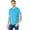 Blue Fin Heather, variant on Men's Solid V-Neck Short Sleeve T-Shirt, Wine Valley Heather, X-Large