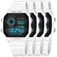 thumbnail image 2 of Reloj Dual Time Moderno LuminoxWhite 4Pzas Longitud 27cm Ancho 4cm Grosor 2cm Digital Luz Blanco., 2 of 5