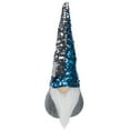 thumbnail image 7 of 12" Gnome with Blue and Silver Flip Sequin Hat Christmas Decoration, 7 of 7