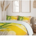thumbnail image 6 of Ambesonne East Duvet Cover Set, Exotic Full Moon Clouds Look, 2-Calking, Yellow Green Pale Brown, 6 of 7