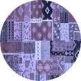 thumbnail image 1 of Ahgly Company Indoor Round Southwestern Blue Country Area Rugs, 8' Round, 1 of 4