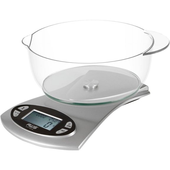 AWS Kitchen Scale With Bowl - 5000g x 0.1, Black