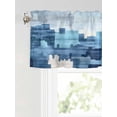 thumbnail image 6 of Valances for Windows Abstract Urban Silhouette Rod Pocket Cafe Window Treatments Valance Curtains for Kitchen Bathroom Laundry Basement Windows 56"x16", 6 of 9