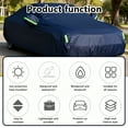 thumbnail image 4 of Aniceparthy Car Cover Fit for Sedan/MPV/SUV, Dust-Proof Protection, Oxford Cloth,w/ Reflective Strips,Waterproof All-Weather Rain Snow UV Sun Protector Indoor Outdoor (216.54*78.74*59.06 in), Black, 4 of 5