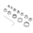 thumbnail image 1 of Juego de 12 brocas de tope de profundidad de acero inoxidable de 3 a 16 mm, anillo de límite de perforación, 1 of 7