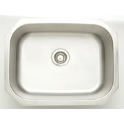 American Imaginations 24.75-in. W CSA Approved Chrome Laundry Sink With Stainless Steel Finish And 18 Gauge