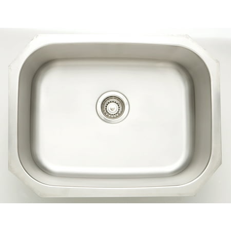 American Imaginations 24.75-in. W CSA Approved Chrome Laundry Sink With Stainless Steel Finish And 18 Gauge