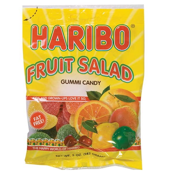 Haribo Fruit Salad Gummi Candy 5 oz Bags Single Pack