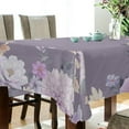 thumbnail image 3 of Coolnut 54"x72" Vibrant Flowers Pattern Tablecloth, Durable Square Table Cloth, Waterproof Stain Proof Camping Tablecloths for Outdoor Picnic Family Dinner Restaurant Decoration, 3 of 7