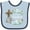 Blue and Navy, variant on Inktastic It's My 1st Easter with Cross and Flowers Boys or Girls Baby Bib