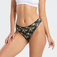 thumbnail image 2 of Aayomet Culotte Sans Couture pour Femmes Taille Basse String (Jaune, TG), 2 of 4