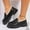 #169-Black, variant on Roncen Women's Metal Chain Decor Loafer Shoes with Thick Platform - Autumn Winter Plus Size Fleece-Lined Mid Heel Shoes for Height Increase and All-Day Comfort
