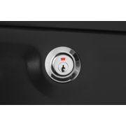 Architectural Mailboxes Sienna Locking Wall Mount Mailbox, Black, Medium