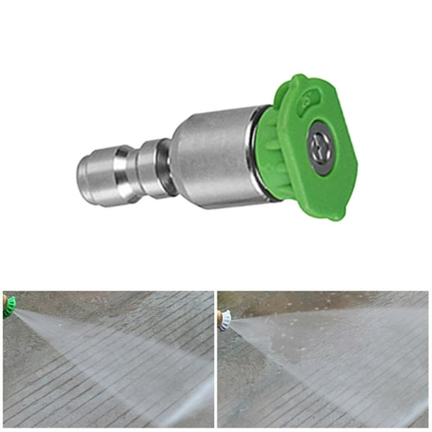 Nozzle Tips Power Washer Attachments Long Range Nozzle Multiple Degrees 4000 PSI 1 4 inch Connection for Cleaning Brick Green