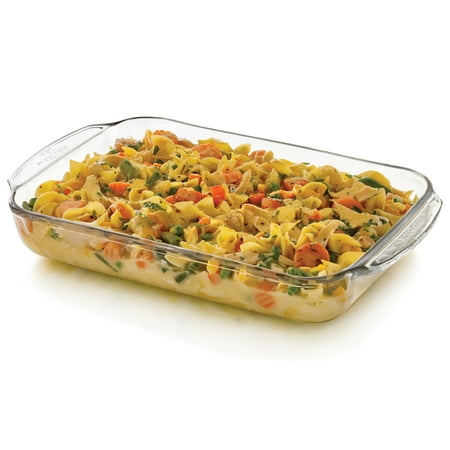 Green Bean Casserole Dish - Libbey Baker's Basics Glass Casserole Baking Dish, 9-inch by 12-inch
