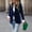 Navy Blue, variant on MORTTIC Women's Elegant Blazer - Single Button Long Sleeve Jacket, Spring/Fall Office & Casual Wear Green S