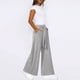 thumbnail image 3 of WILLBEST Pantalones Palazzo Deportivos Con Cordón Ajustable Para Mujer, Cómodos Pantalones Casuales de Yoga, Ligeros, Transpirables, de Tela Suave Mediana, 3 of 6