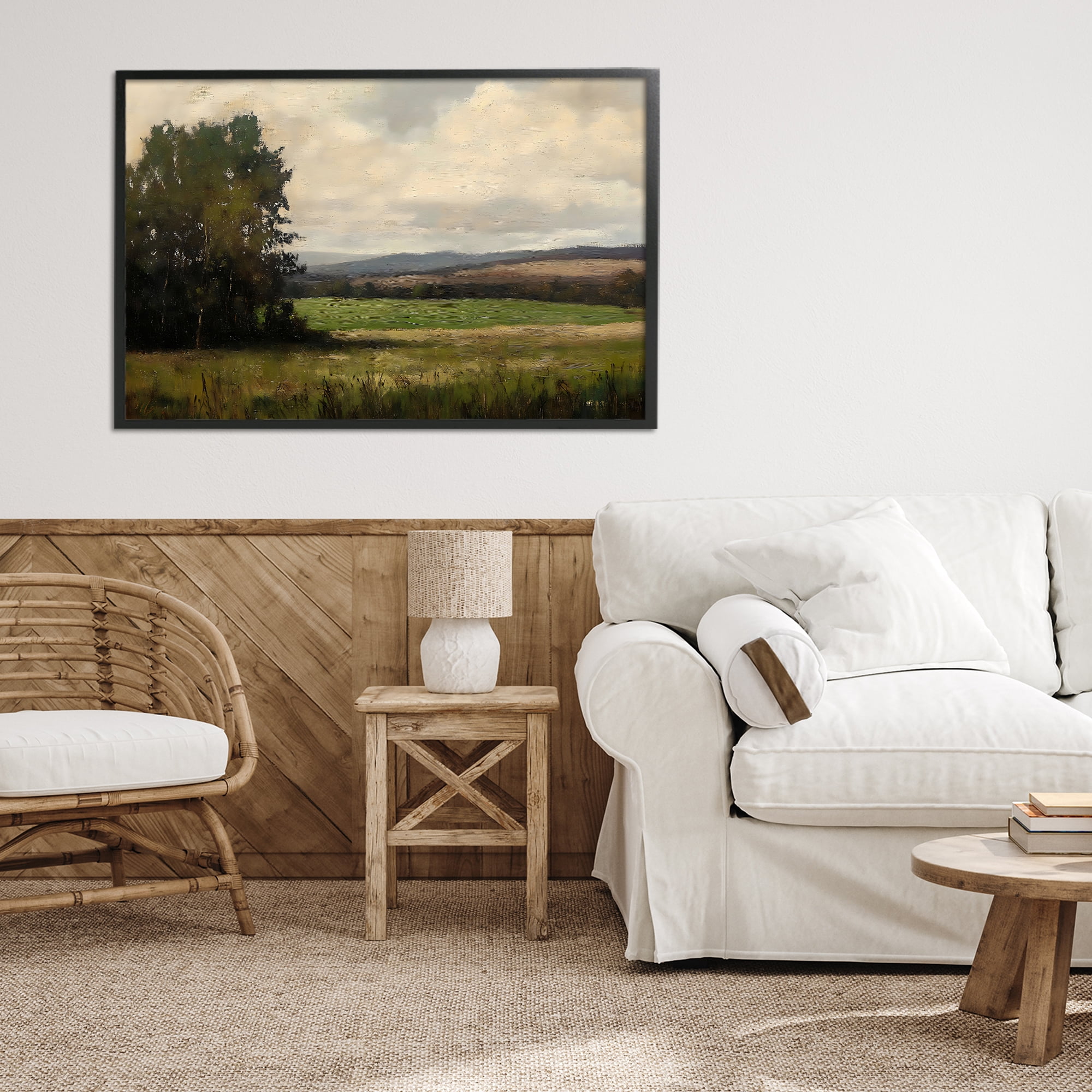 Stupell Industries Hills In The Distance Black Framed Giclee Art, design by Creative Studio