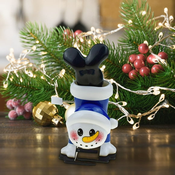 Inverted Christmas Clockwork Toy Chain Snowman Walking Santa Bear Kindergarten Toy
