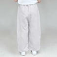 thumbnail image 6 of Atogsazn Toddler Boys Wide Leg Athletic Pants Kids Casual Loose Fit Elastic Waist Sweatpant with Pocket Trouser Beige 3-4 Years Fashion, 6 of 7