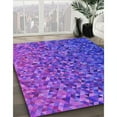 thumbnail image 3 of Ahgly Company Machine Washable Indoor Rectangle Transitional Aztech Purple Area Rugs, 5' x 7', 3 of 7