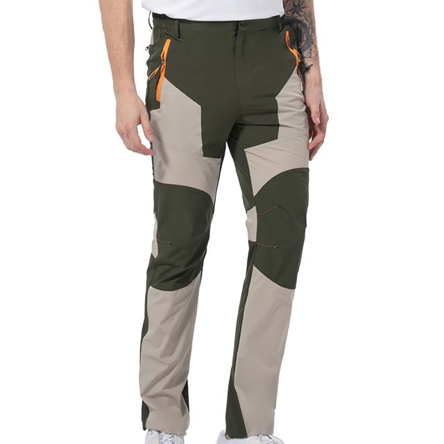 WEAIXIMIUNG Mens Pants Stretch Slim Fit Snow Fashion Men's Work Clothes Slim Straight Leg Pants