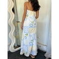 thumbnail image 3 of Women Tube Dress, Strapless Backless Fruit Print Swing Dress Loose Summer Long Dress, 3 of 9