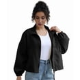 thumbnail image 3 of Women'S Light-Weight Waterproof Windbreaker Jacket - Running Hiking Jacket, Zip Up Hoodless Activewear, 3 of 10