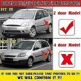 thumbnail image 3 of 1473662 Car Window B Pillar Moulding Trim Covwe Guard for Fiesta 3 Door Mk6 2001-2008, 3 of 5