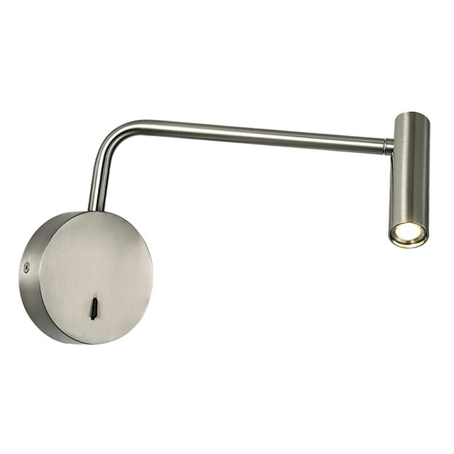 Lámpara de pared Nodric, aplique de pared moderno, luz de montaje en pared, Luz cálida plateada Yuyangstore Lámparas de pared para dormitorio