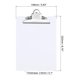 thumbnail image 2 of Portapapeles Duro Tablero Grande Unique Bargains capacidad clip 8,9x12,6 pulgadas A5 Carta Poliestireno Blanco Paquete de 2, 2 of 6