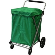 Narita Trading Company Easy Wheels Green Canvas Cart