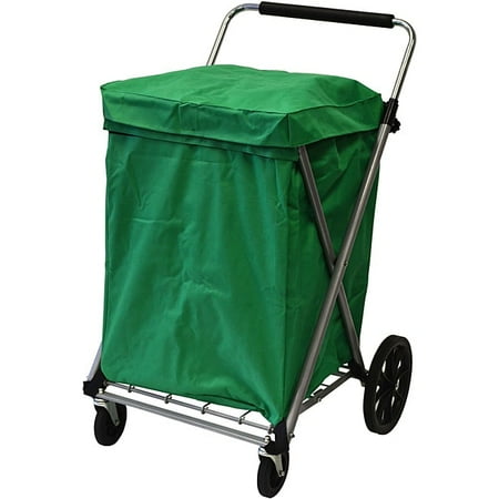 Narita Trading Company Easy Wheels Green Canvas Cart