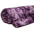 thumbnail image 6 of Chanasya Faux Fur Bed Blanket | Super Soft Fuzzy Light Weight Luxurious Cozy Warm Fluffy Plush hypoallergenic Throw Blanket for Bed Couch Chair Fall Winter Spring Living Room ( Queen )- Aubergine, 6 of 8