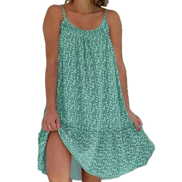 Xingzhi Robe Maxi Multifonctionnelle pour Toutes Occasions Robe à la Mode pour Femmes Vert TG