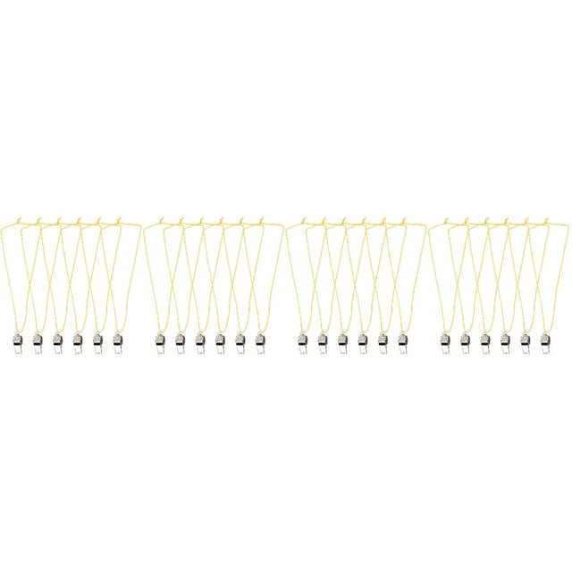 CUITING Sifflet de Sport 4 Pcs pour Enfants Sifflets Adultes avec Lanière Enseignant Volleyball Randonnée Acier Inoxydable