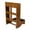 Folding Kneeler - Medium Oak, variant on Robert Smith F4595 Engraved Cross Folding Kneeler - Medium Oak
