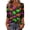 Earthy Yellow, variant on Women Halloween 3/4 Sleeve Tops Funny Graphic Tees Fall V Neck Loose Fit Party Halloween T-Shirts