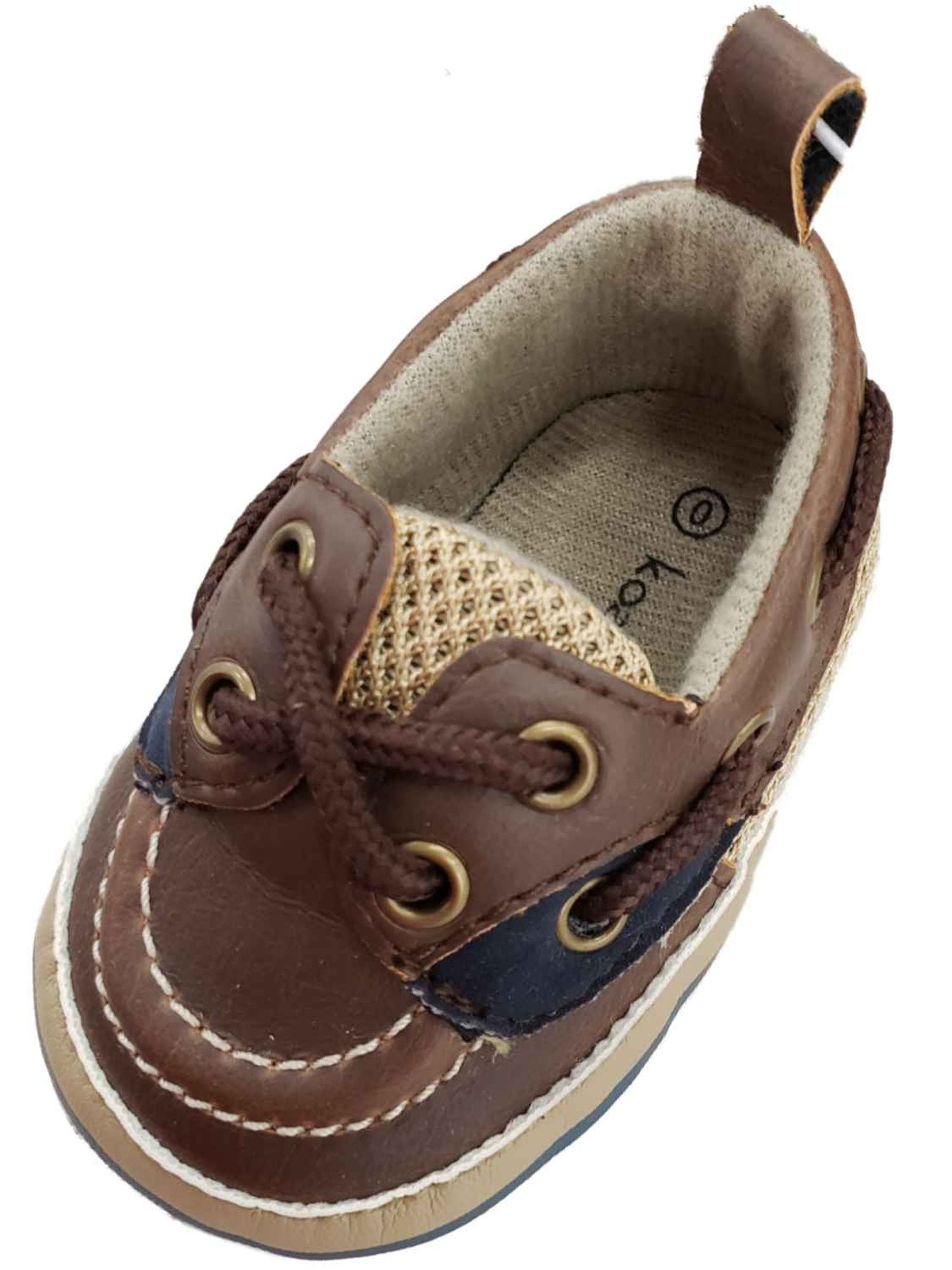 Baby Boys Toddler Leather Boat Shoes Casual Sneaker Loafer Toddler Size 3 to 8 
