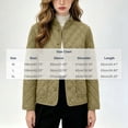 thumbnail image 3 of SEROYE Womens Jackets Corduroy Quilted Stand Collar Button Down Coat Embossed Pattern Casual Warm Outerwear Pockets (XL, Green), 3 of 5