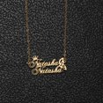 thumbnail image 5 of Name Custom Necklace 18K Gold Plated 2 Name Necklace Personalized Crown Heart Customized Pendant Necklace Jewelry Gift for Women, 5 of 5