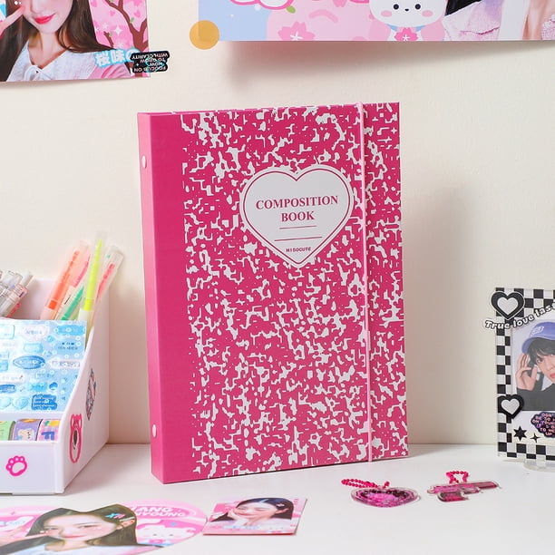 Versión coreana de carpeta de banda de seis agujeros A5 para niña, álbum de fotos de tres pulgadas y cinco pulgadas, libro de almacenamiento de tarjetas Star