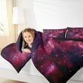 thumbnail image 4 of Feelyou Pink Dreamy Galaxy Bedding Comforter Set, Moon Stars Starry Sky Twin Comforter Sets, Teens Kids Boys Girls Reversible Bedding Set, Breathable Home Decor, 2-Piece, 4 of 8