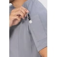 thumbnail image 2 of Chef Works Aryes Unisex Crew Shirt, Cool Vent Mesh Work Shirt with Side Hip Zipper, Medium, Blue, 2 of 7
