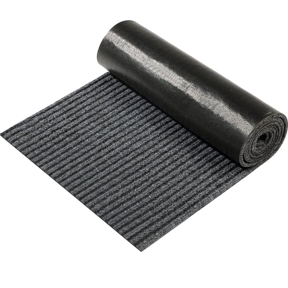 Alfombra exterior Nuanchu, tamaño grande, impermeable, color gris