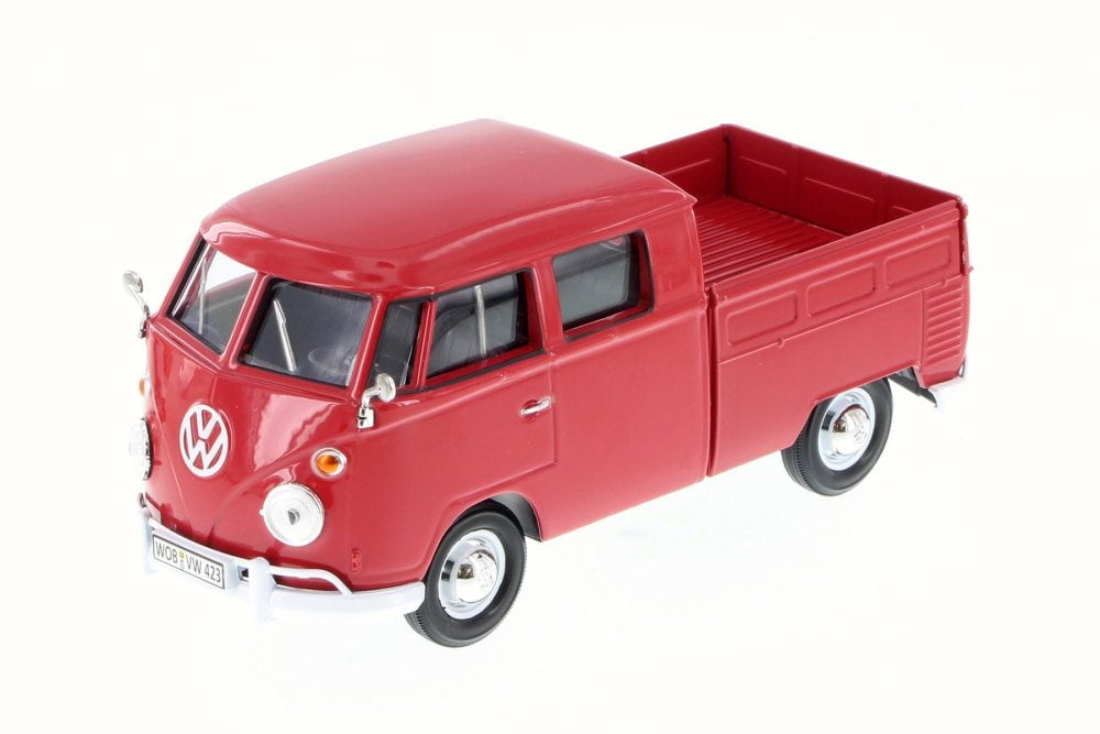 Volkswagen Type 2 Pick-Up Bus, Red - Motor Max 79343 - 1/24 Scale