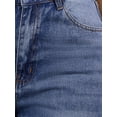 thumbnail image 5 of Pantalones de mezclilla anchos de mujer Inspire Chic, de tiro alto, estilo cargo, casuales, con bolsillos, talla XL, color azul, 5 of 5