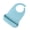 Light Blue, variant on Food-grade Silicone Adult Bib Waterproof Burp Cloth with Catcher Part 3D Elderly Feeding Apron