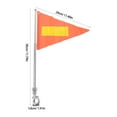 thumbnail image 2 of WRISTBIQUE Multi Color Bike Flag with Adjustable Pole for Motorcycle and Bicycle Safety Use, 2 of 8